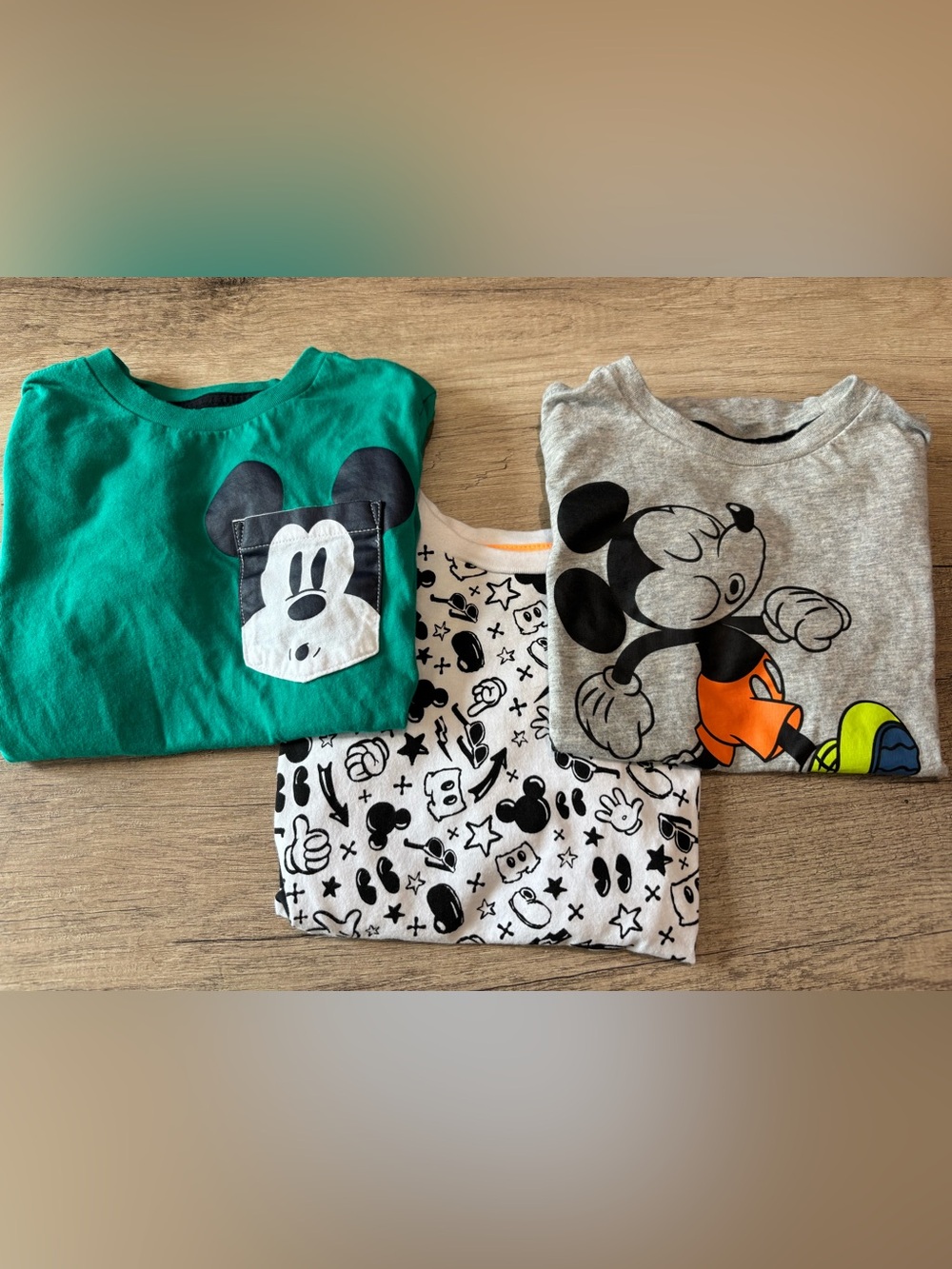 3/$10 XS 5T Boys Mickey Disney Shirts